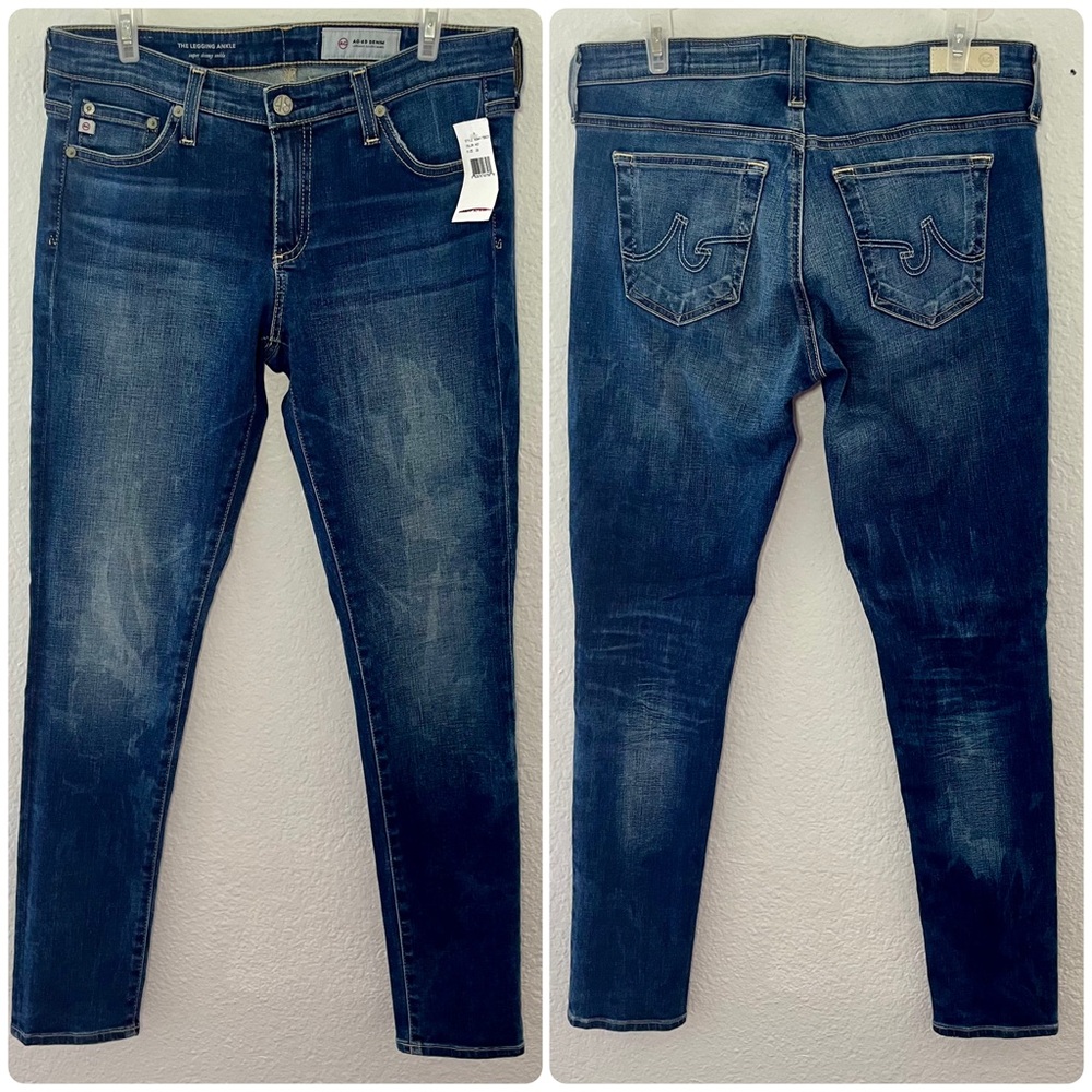 AG Adriano Goldschmied NWT The Legging Ankle Super Skinny Ankle Jeans Size 28